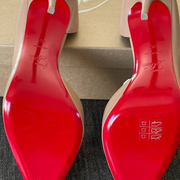 Christian Louboutin Iriza 100  Nappa Nude   size 40 - Picture 3 of 12